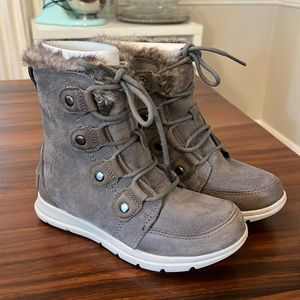 Brand New Sorel Explorer Joan Boots Quarry Grey Size 6